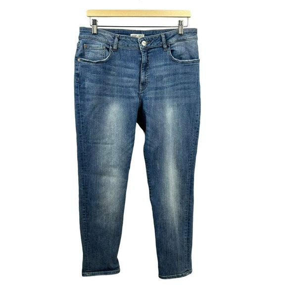 Warp + Weft Denim - Warp + Weft Denim Jeans, LAX Los Angeles Girlfriend Style, Medium Wash Blue, 14